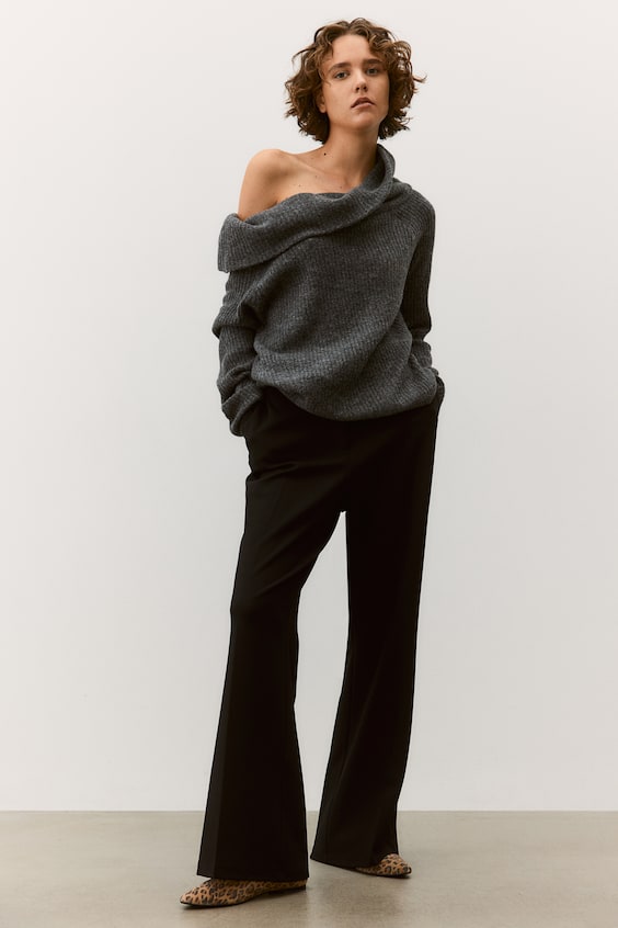 HM Schulterfreier Pullover Online Shopping