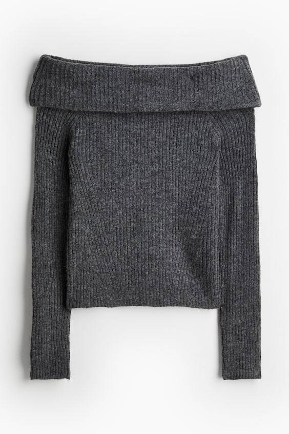 HM Schulterfreier Pullover Online Shopping