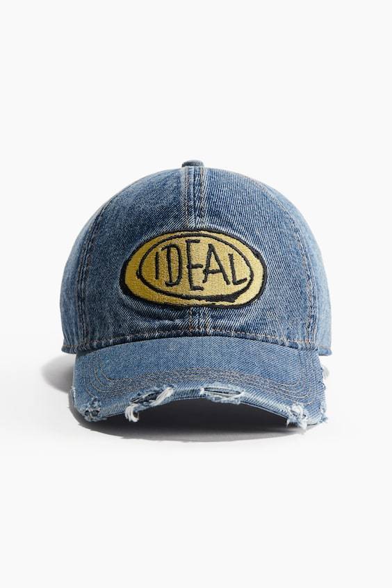 HM Cap aus Denim mit Motivstickerei Preisnachlass