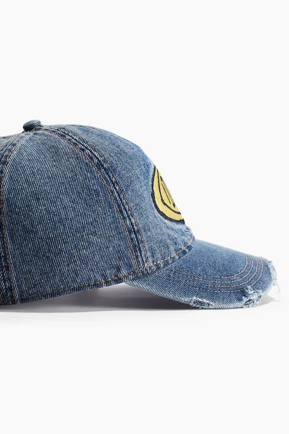 HM Cap aus Denim mit Motivstickerei Preisnachlass