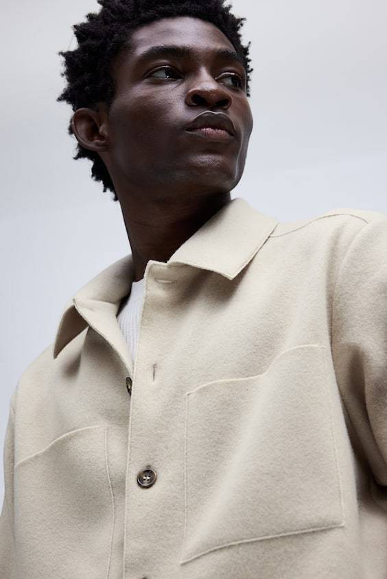 HM Overshirt aus Wollmix Regular Fit Heißer Verkauf