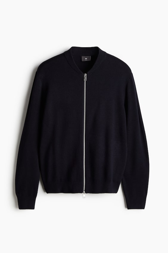HM Feinstrick-Cardigan im Pilotenlook in Slim Fit Tägliche Deals