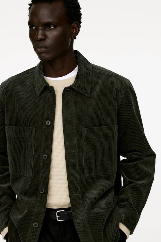 HM Overshirt aus Cord Kostenlose Rückgabe