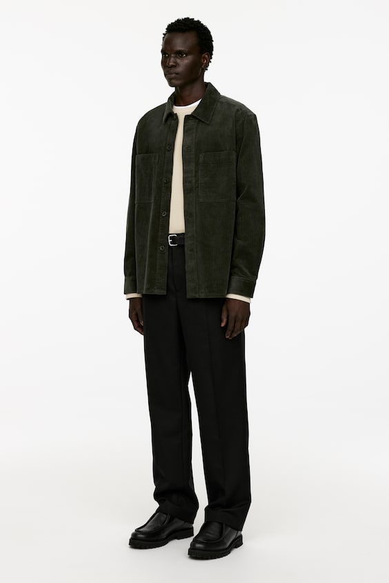 HM Overshirt aus Cord Kostenlose Rückgabe