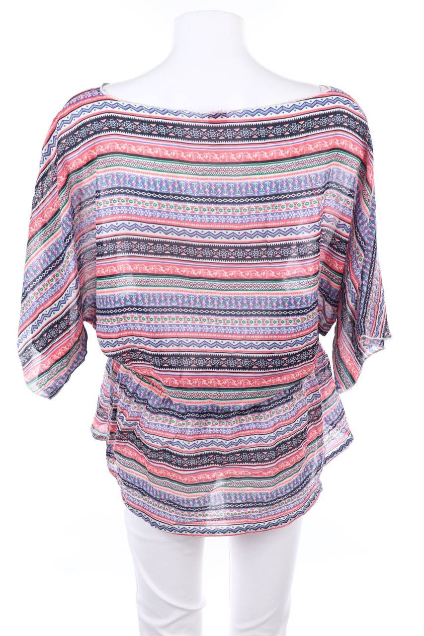 Carou s.Oliver Print-Bluse mit Batwing-Ärmeln Kauf eins, bekomm eins gratis