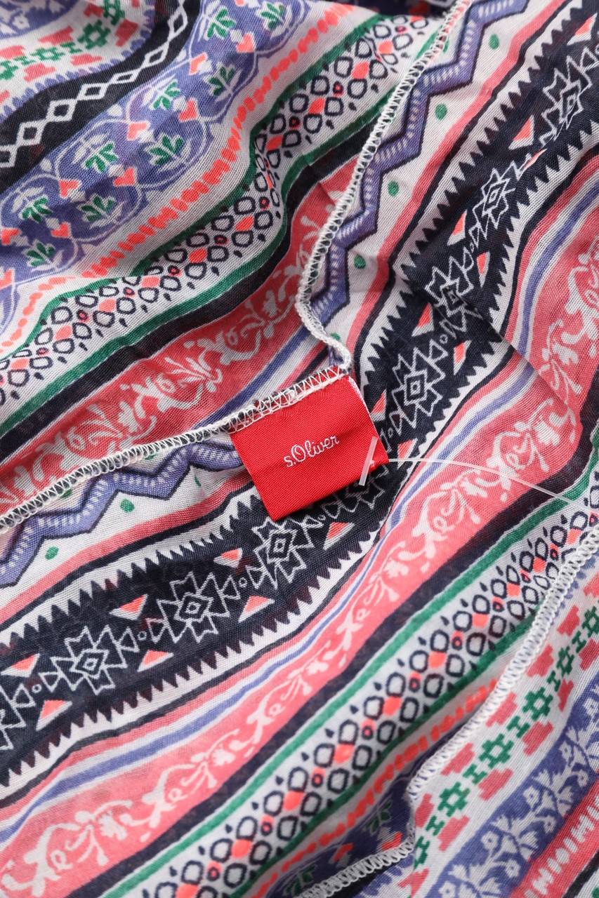 Carou s.Oliver Print-Bluse mit Batwing-Ärmeln Kauf eins, bekomm eins gratis