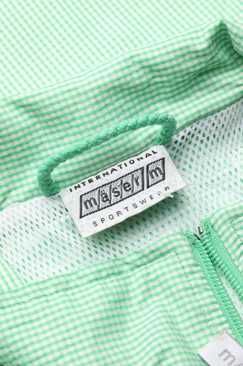 Carou mäser Karo-Regen-Jacke mit Logo-Stickerei Begrenzte Freigabe