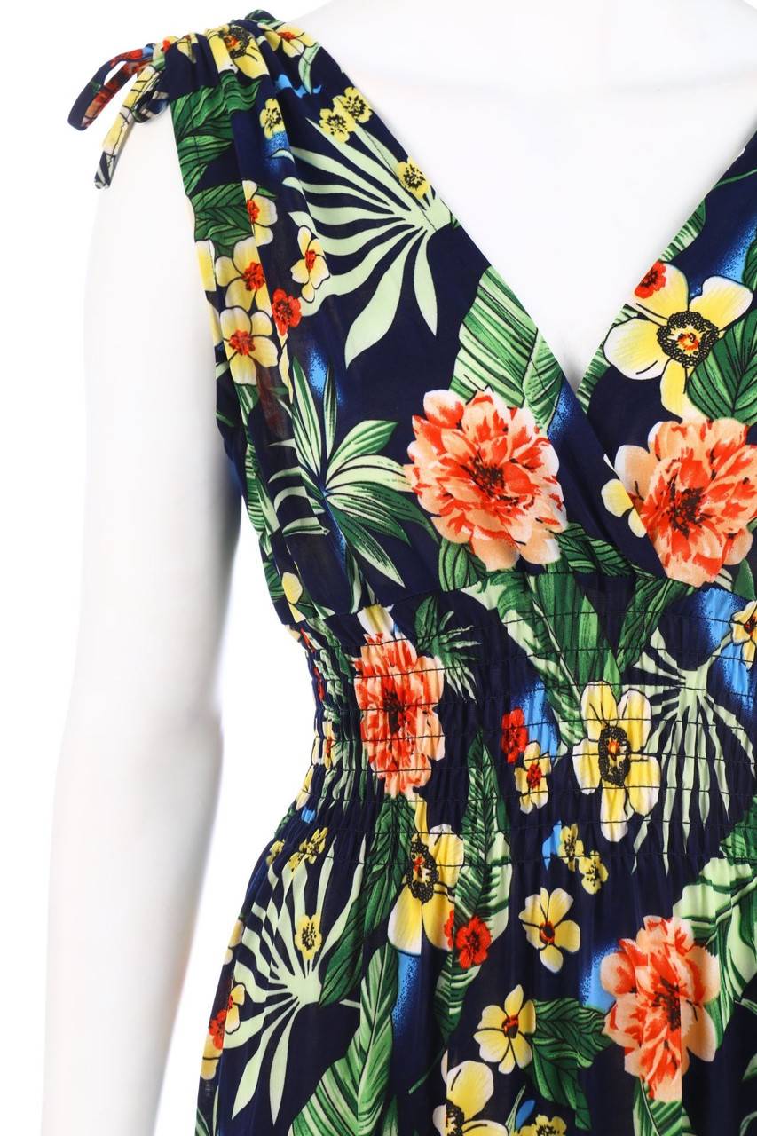 Carou Ohne Label Maxi-Kleid mit Blumen-Print JETZT KAUFEN