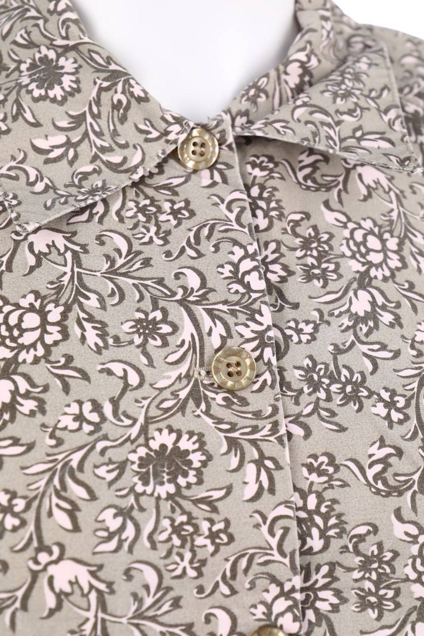 Carou QUIKSILVER Print-Vintage-Hemd-Bluse mit kurzem Ärmel Bis zu 50% Rabatt