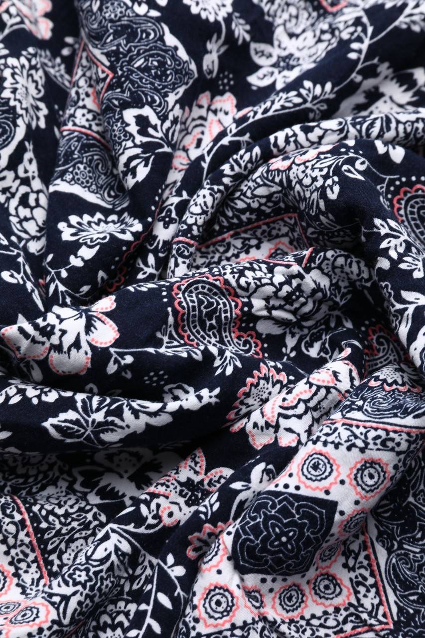 Carou FEE RED Paris Maxi-Kleid mit Blumen-Print Bis zu 60% Rabatt