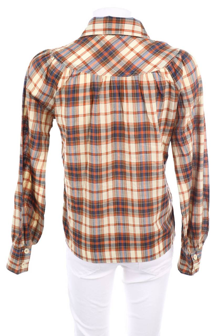Carou VINTAGE Bluse mit Tartan-Muster Outlet