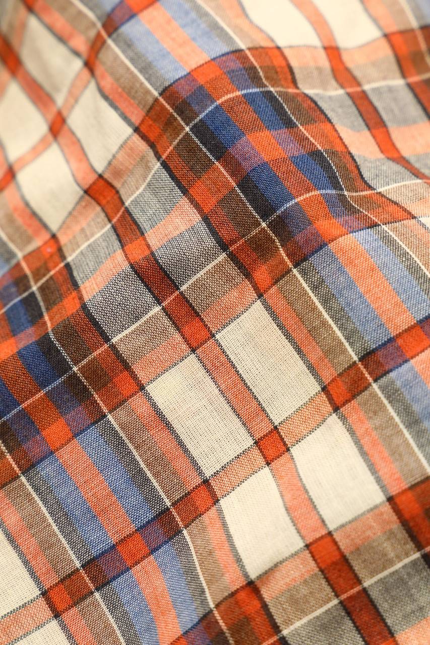 Carou VINTAGE Bluse mit Tartan-Muster Outlet