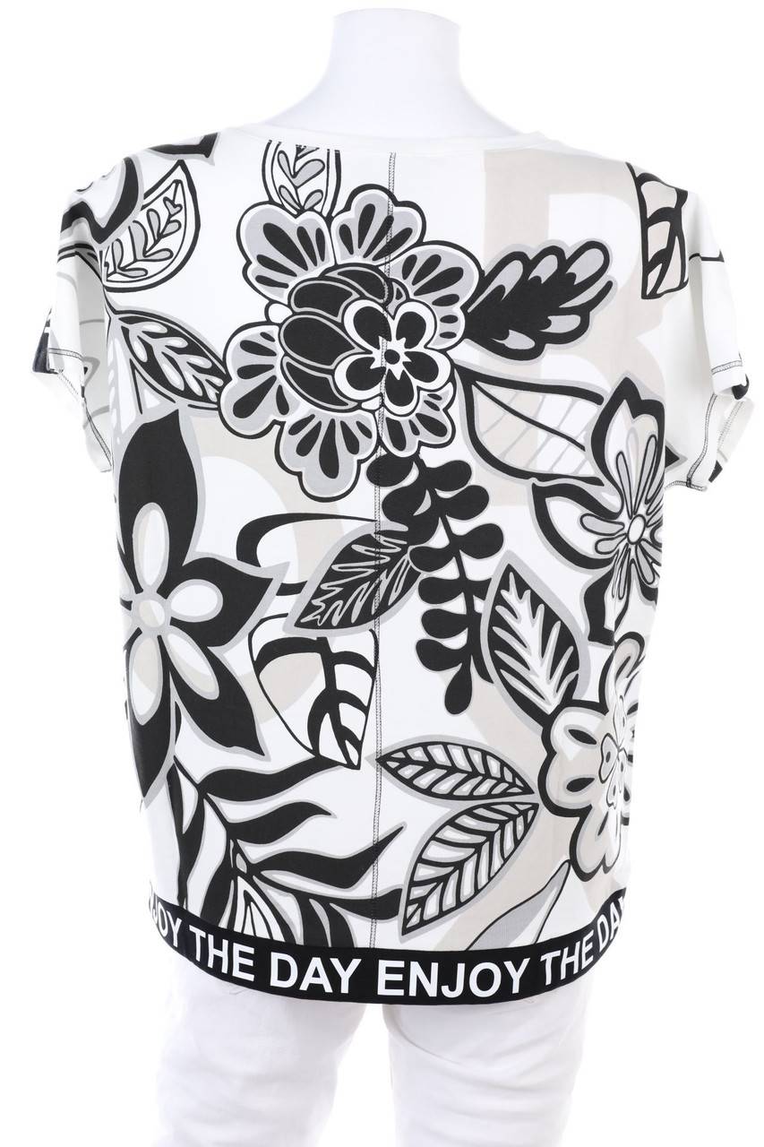 Carou monari Sweatshirt mit Blumen-Print Kostenloser Versand