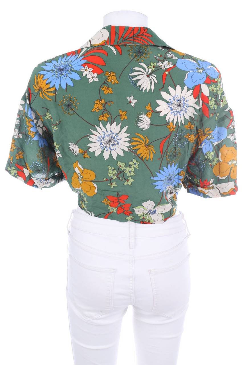 Carou KOTON Kurzarm-Bluse zum Knoten Neueste Mode