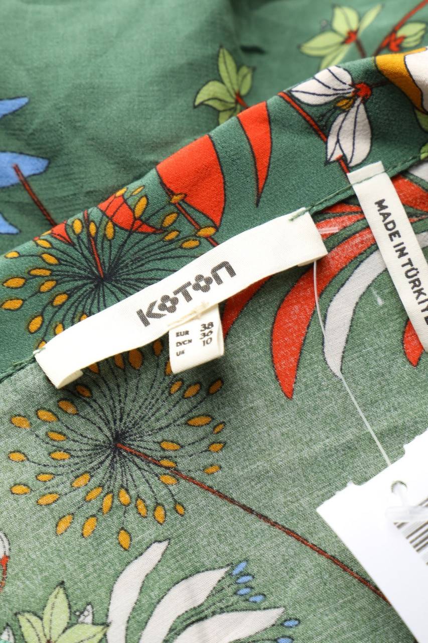 Carou KOTON Kurzarm-Bluse zum Knoten Neueste Mode
