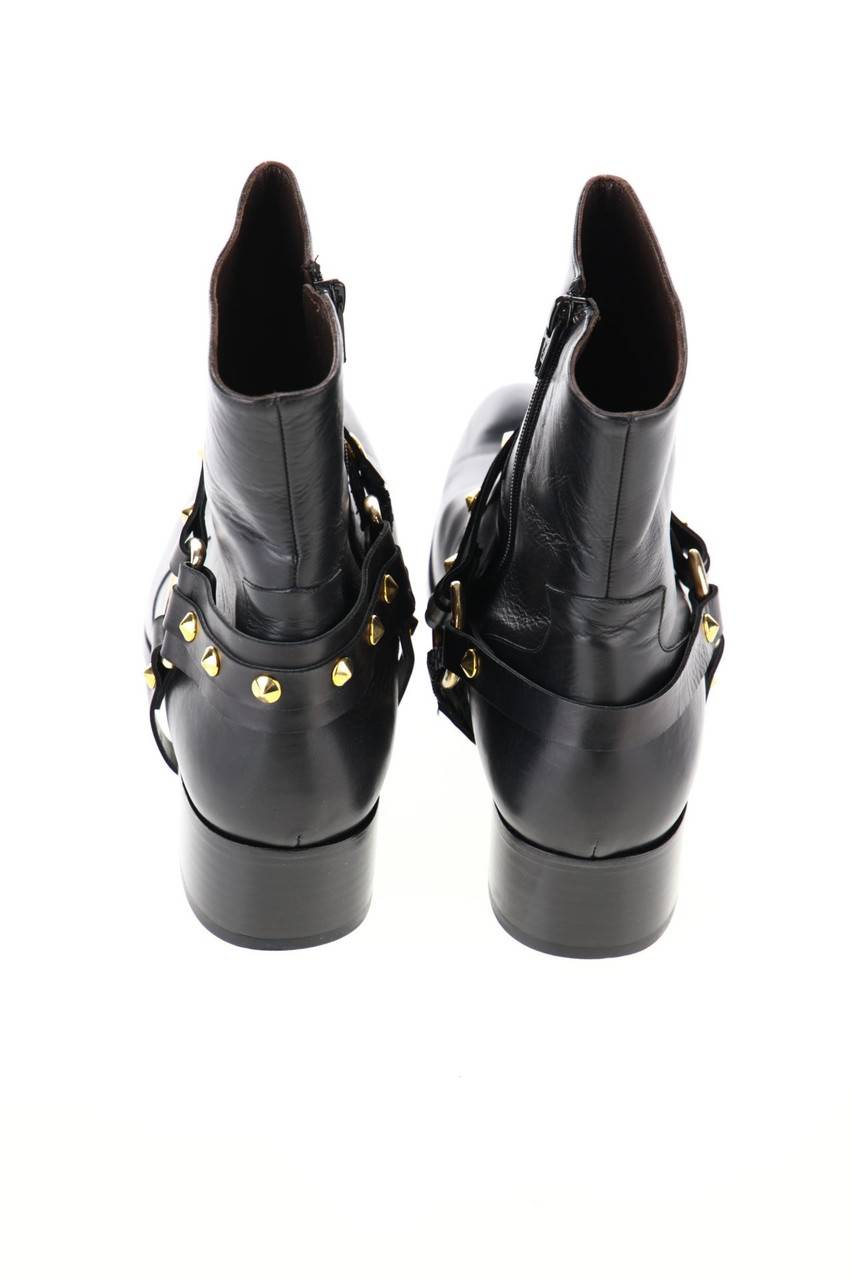 Carou GRANDINETTI Leder-Stiefeletten mit Nieten Neueste Stile