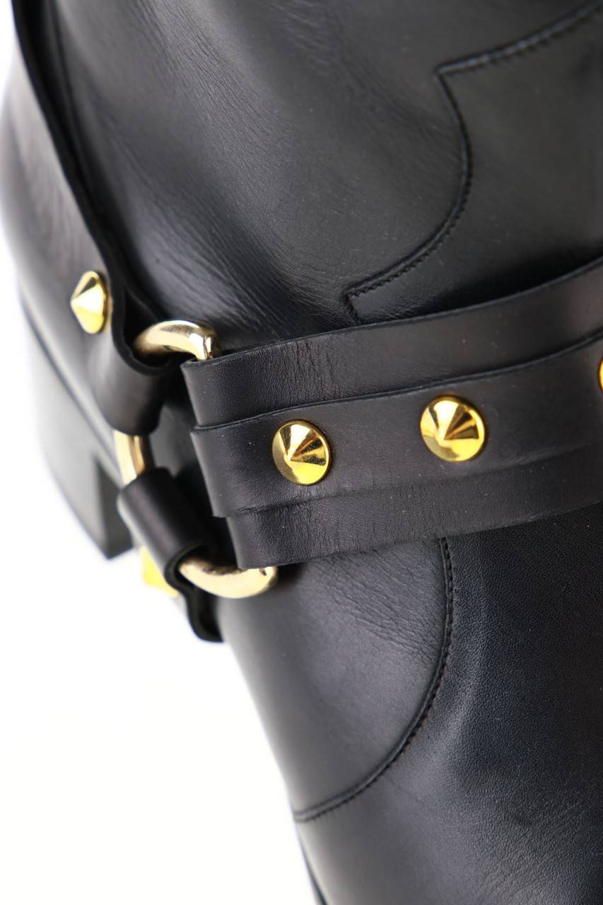 Carou GRANDINETTI Leder-Stiefeletten mit Nieten Neueste Stile