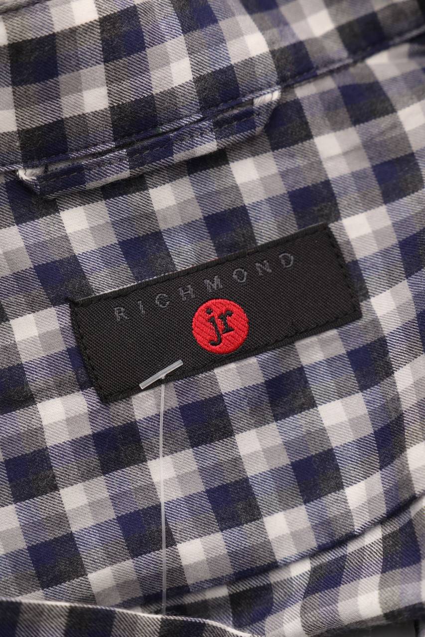 Carou RICHMOND JR Karo-Hemd mit Print im Angebot