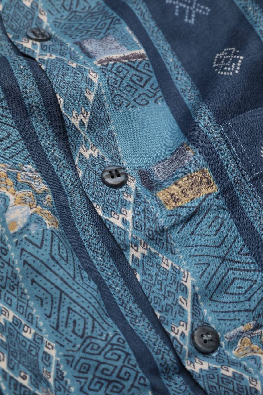 Carou Mc Panthon sportswear Print-Hemd Letzte 2 Tage