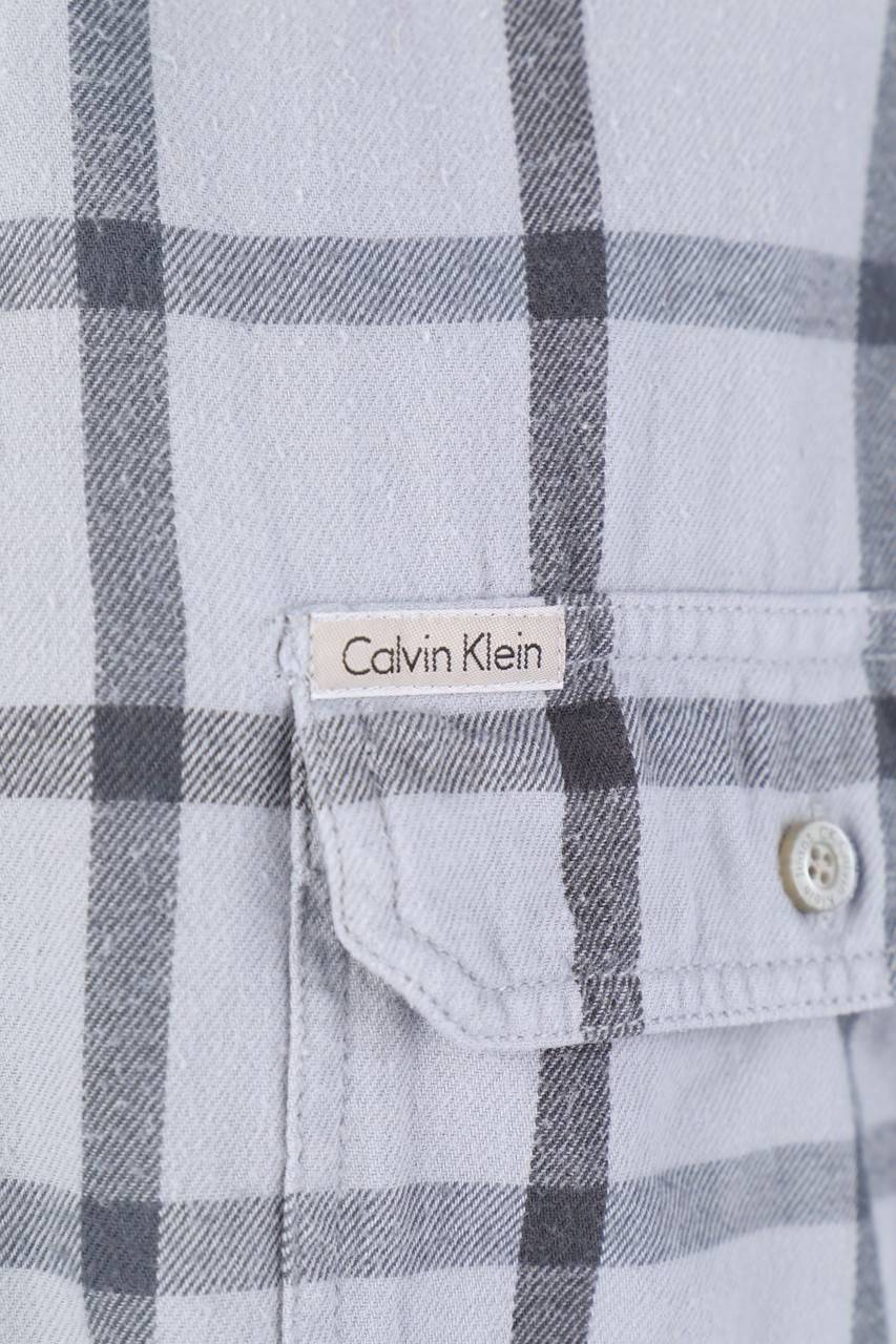 Carou Calvin Klein kariertes Hemd Clearance-Verkauf