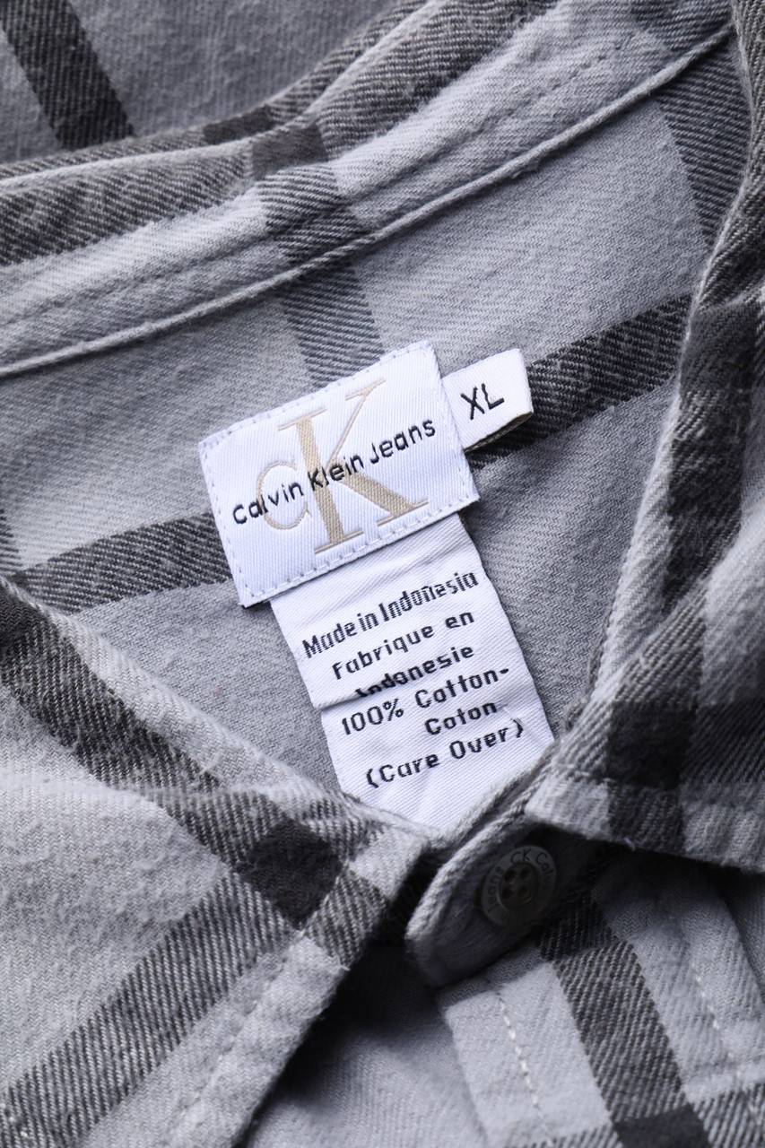 Carou Calvin Klein kariertes Hemd Clearance-Verkauf