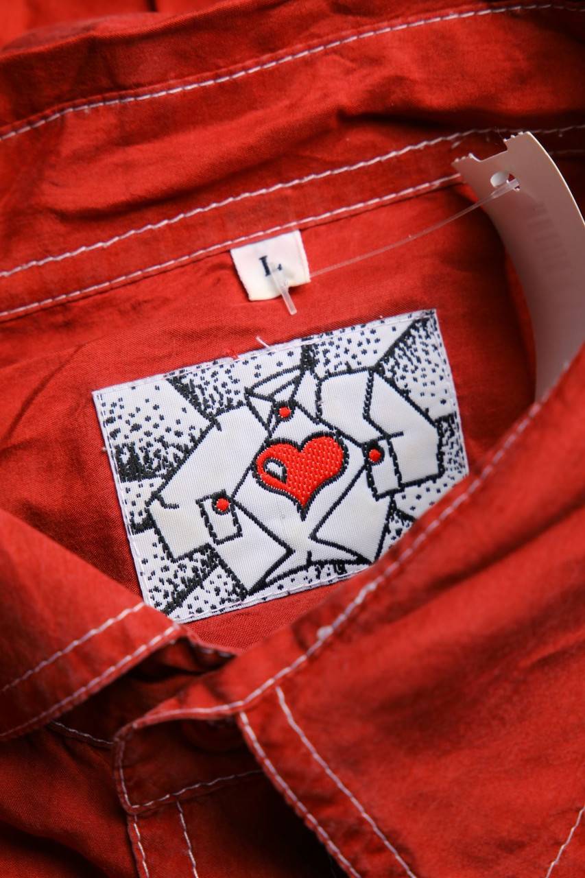 Carou VINTAGE Kurzarm-Hemd Casual uni aus Seide mit aufgesetzten Taschen Fabrikladen
