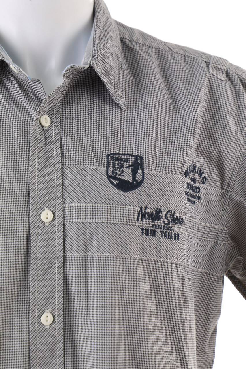 Carou TOM TAILOR Kurzarm-Hemd mit Karo-Muster Fabrik Onlineshop