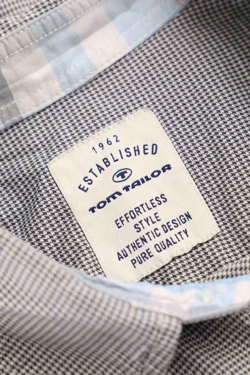 Carou TOM TAILOR Kurzarm-Hemd mit Karo-Muster Fabrik Onlineshop