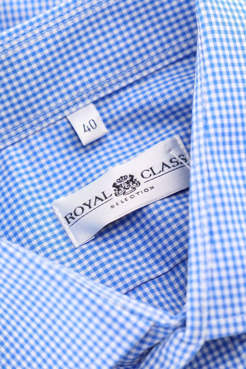 Carou ROYAL CLASS kariertes Kurzarm-Hemd Begrenztes Angebot