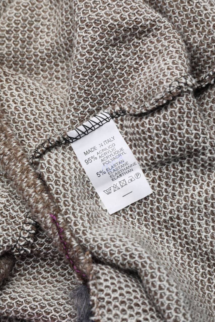 Carou Ohne Label Wickel-Cardigan mit Fake Fur-Besatz Bis zu 60% Rabatt