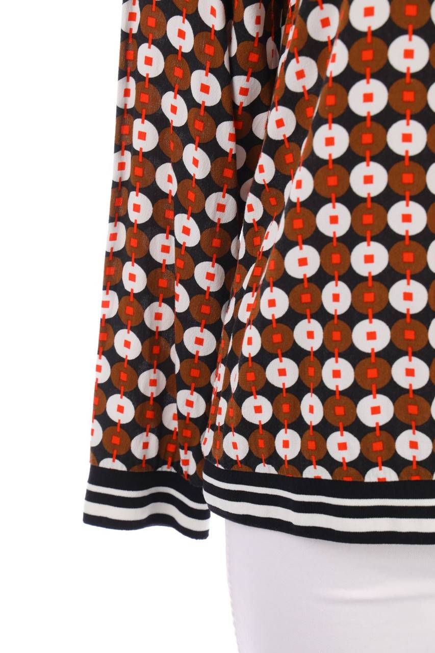 Carou comma Bluse mit Geo-Print Nur für heute
