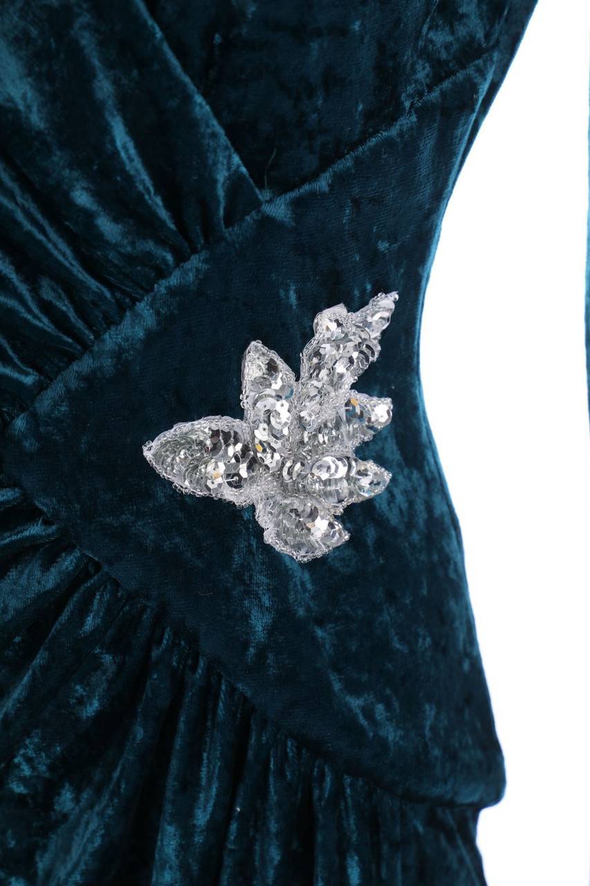 Carou VINTAGE Abendkleid mit Drapierung Riesige Rabatte