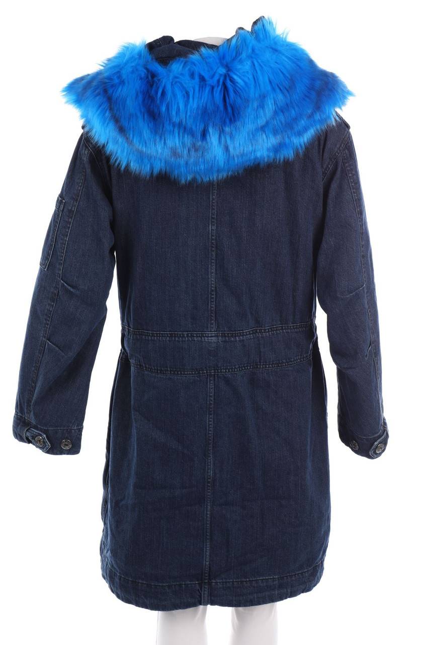 Carou DIESEL Jeans-Mantel mit Fake Fur-Besatz Clearance-Verkauf