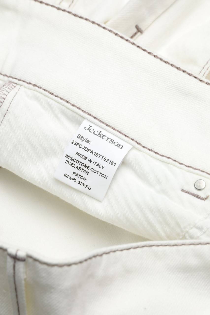 Carou Jeckerson Skinny-Jeans mit Kunstleder-Details 50% Rabatt für begrenzte Zeit