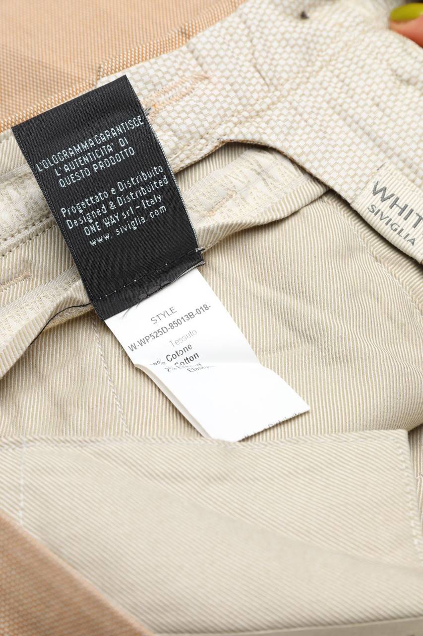 Carou WHITE SIVIGLIA Chino-Hose aus Baumwoll-Mix 2025