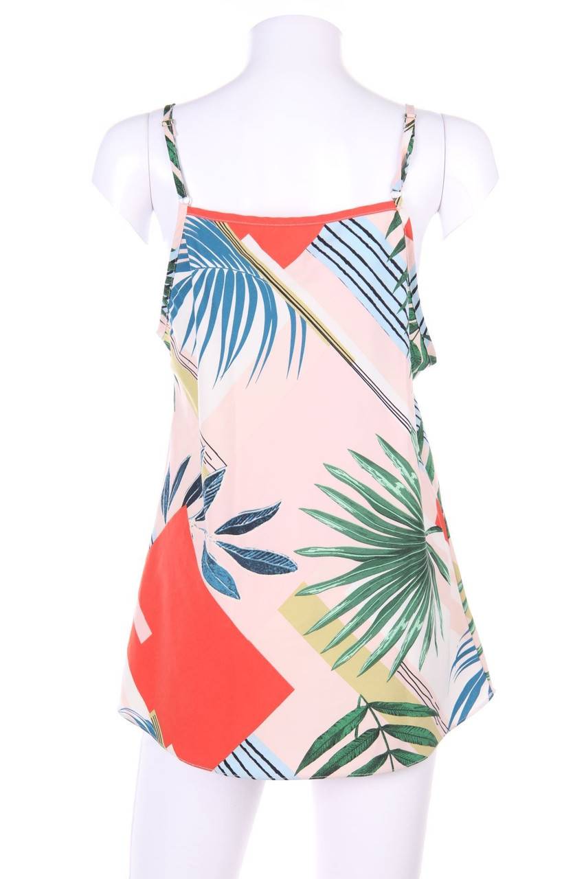 Carou Ohne Label Top mit Tropical Print Sonderangebot