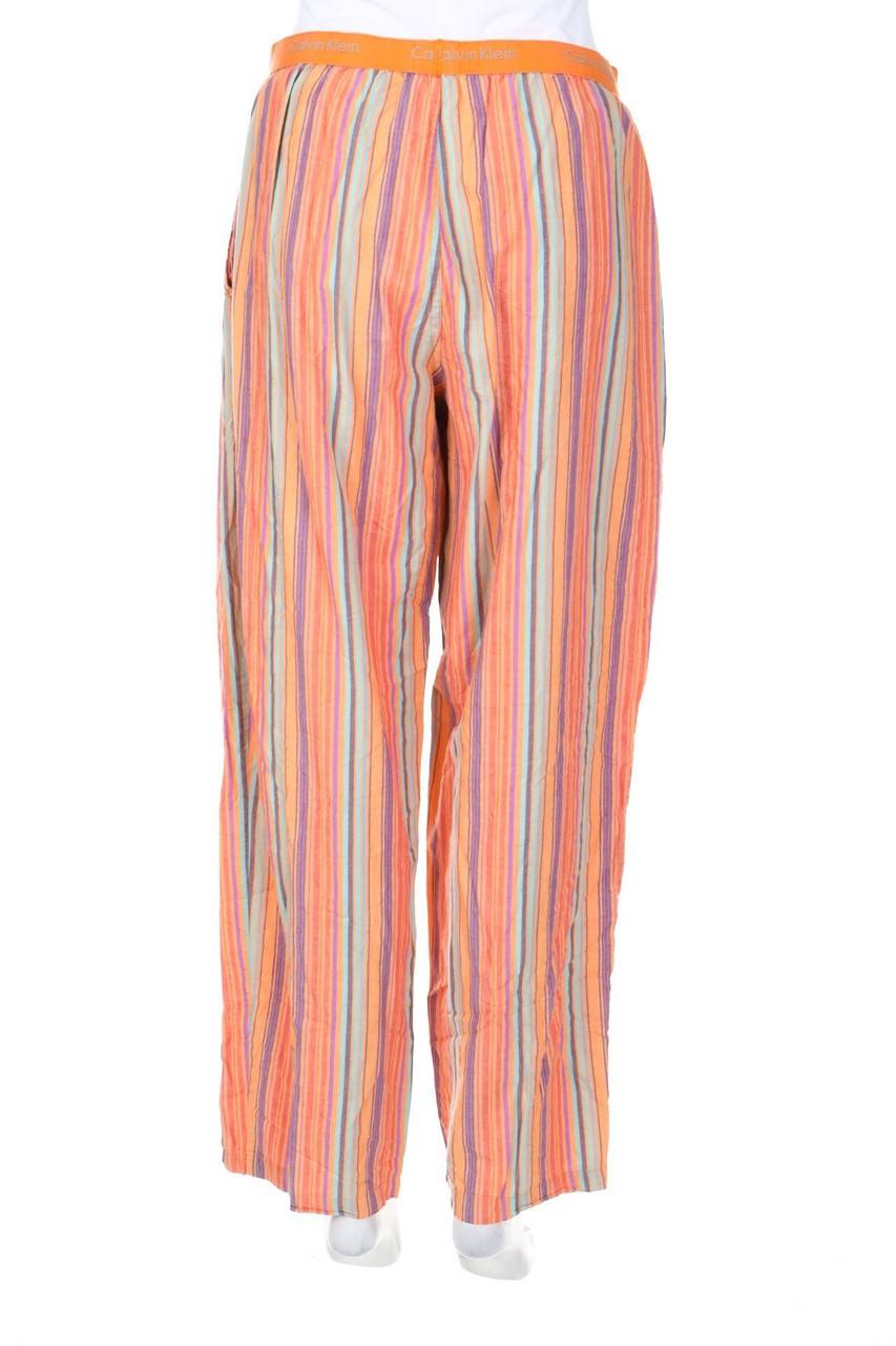 Carou Calvin Klein Streifen-Hose mit Logo-Print Großer Ausverkauf