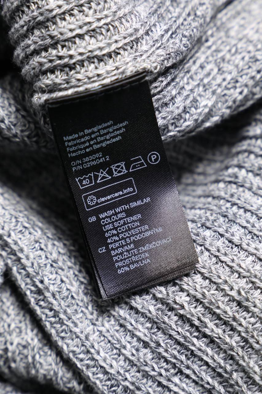 Carou H&M DIVIDED Oversize-Strick-Pullover mit Reißverschluss Preisnachlass