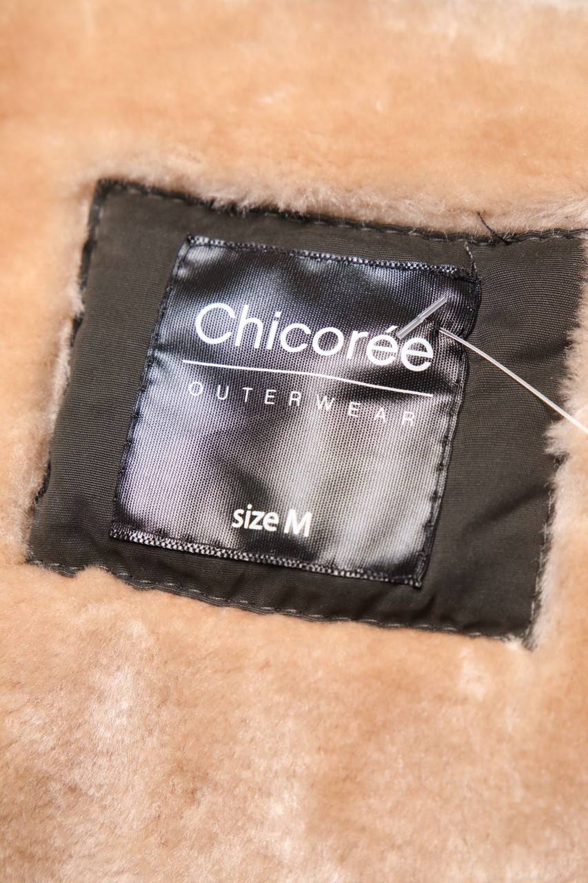 Carou Chicorée Parka mit Fake Fur-Besatz Saisonschlussverkauf