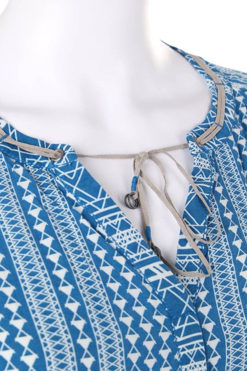 Carou CECIL Bluse mit geometrischem Muster aus Viskose Riesige Ersparnisse