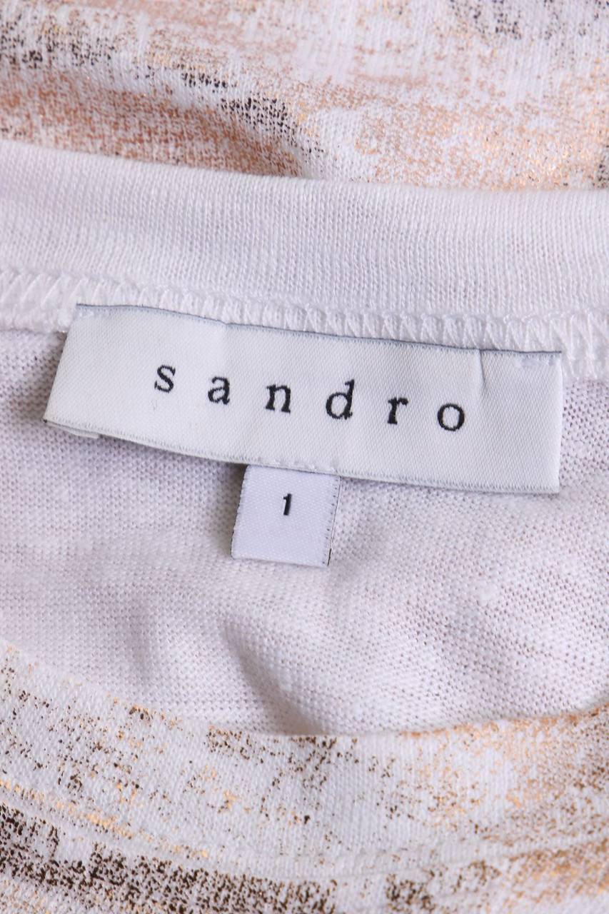 Carou sandro Top mit Metallic-Effekt Kostenlose Rückgabe