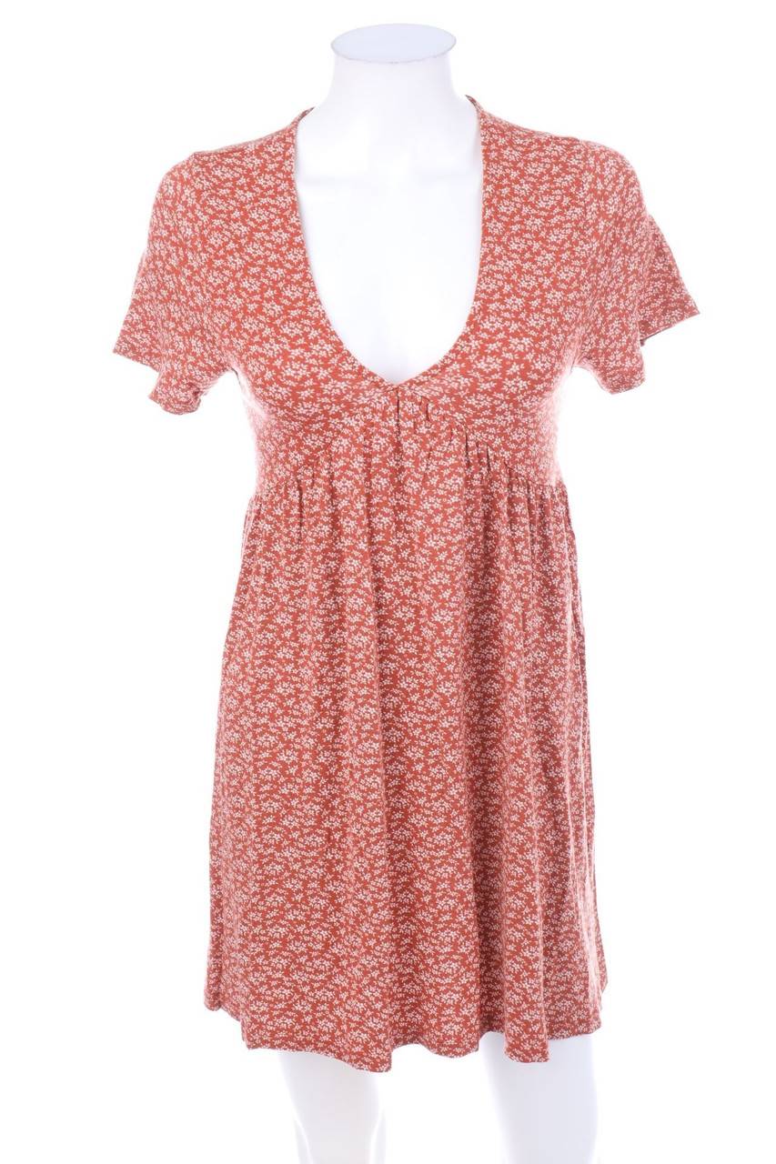 Carou PULL&BEAR Kurzarm-Kleid mit floralem Muster Im Verkauf