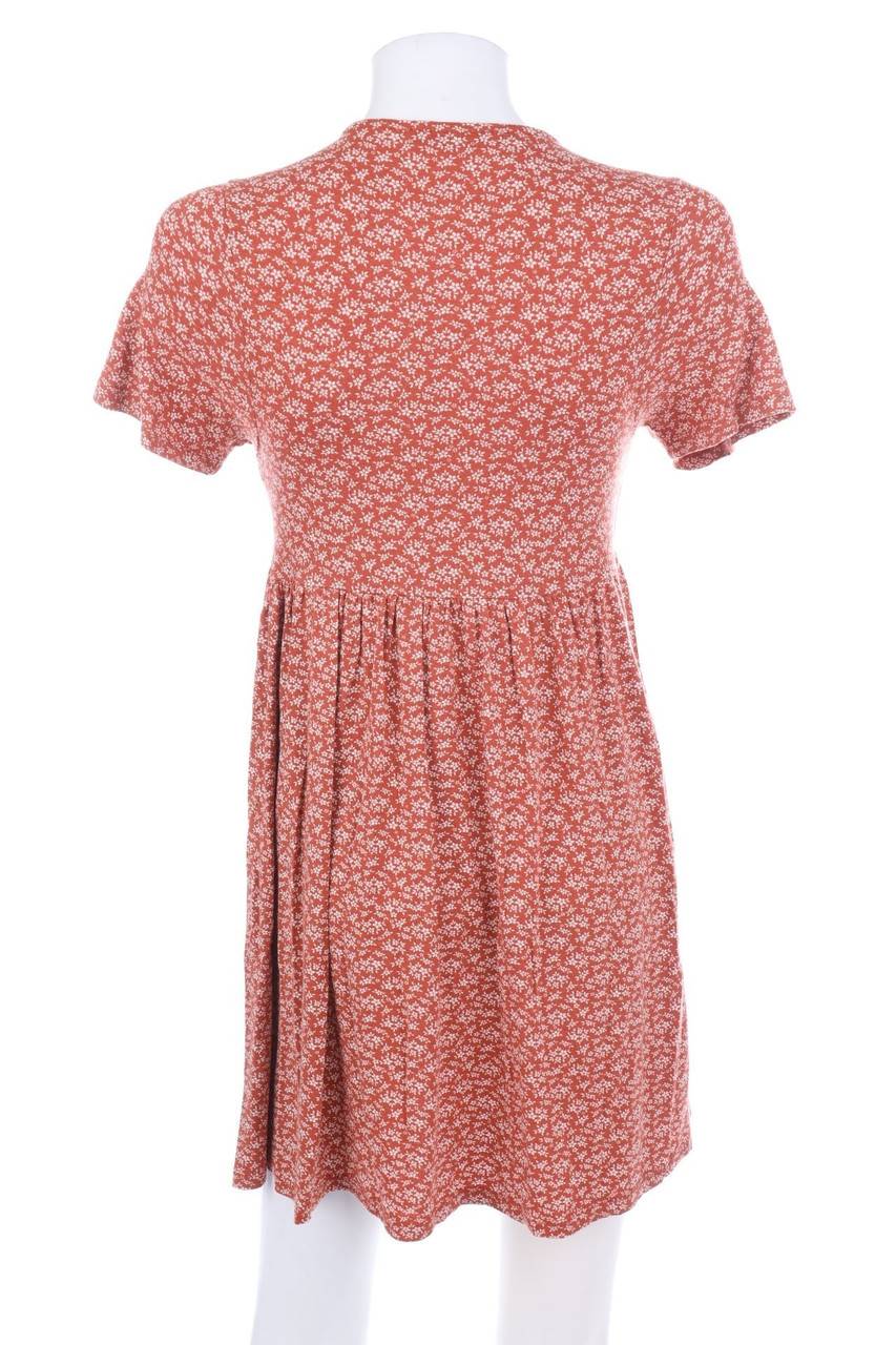 Carou PULL&BEAR Kurzarm-Kleid mit floralem Muster Im Verkauf