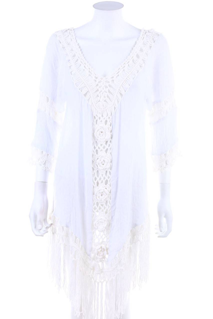 Carou Ohne Label Tunika-Bluse mit Fransen Online