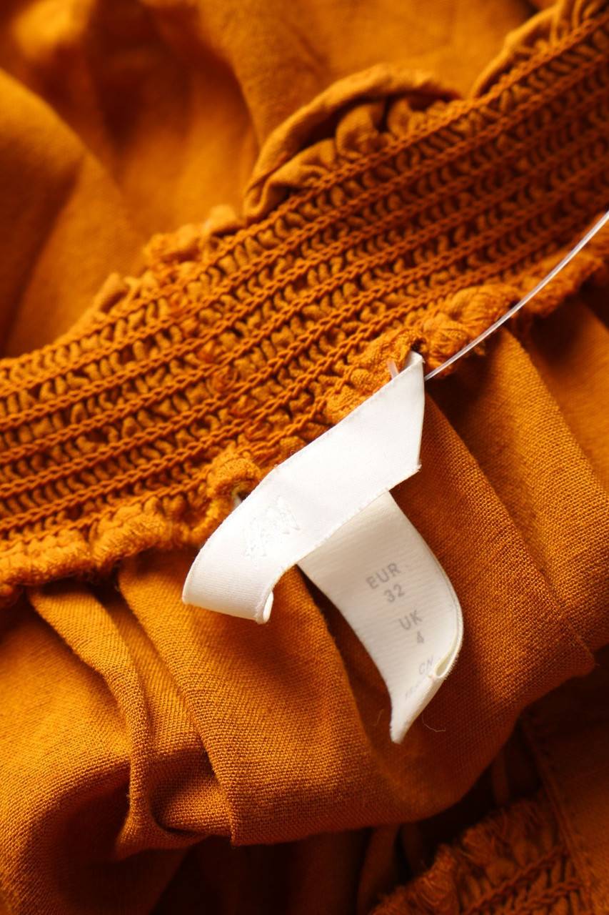 Carou H&M Carmen-Kurzarm-Bluse mit Rüschen Schlussverkauf