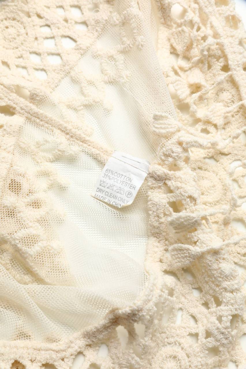 Carou Ohne Label Tunika-Bluse aus Spitze mit Fransen Sonderangebot
