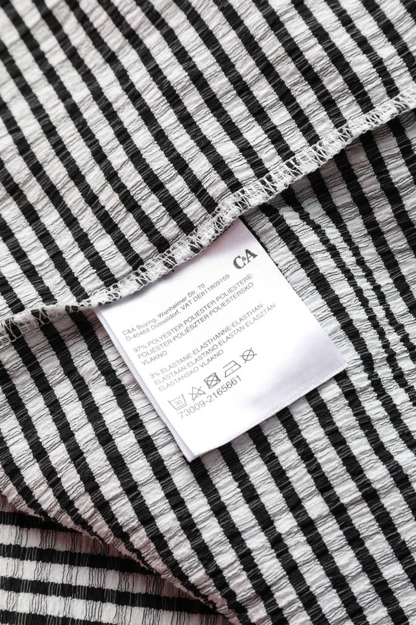 Carou C&A Kurzarm-Bluse mit Karo-Muster Rabatt