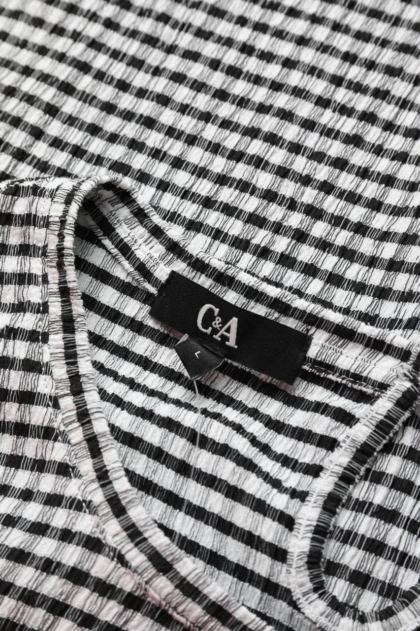 Carou C&A Kurzarm-Bluse mit Karo-Muster Rabatt