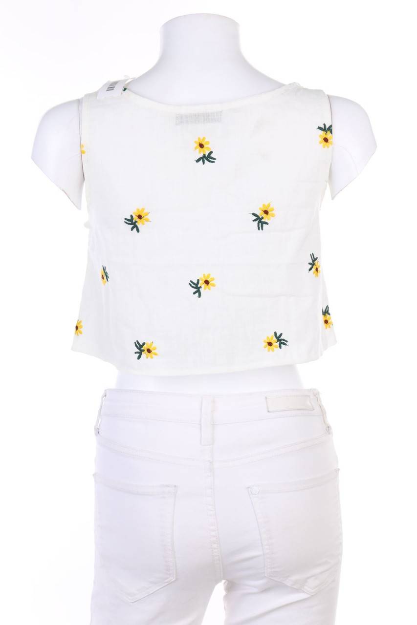 Carou SHEIN Crop-Top mit Stickereien Flash Sale