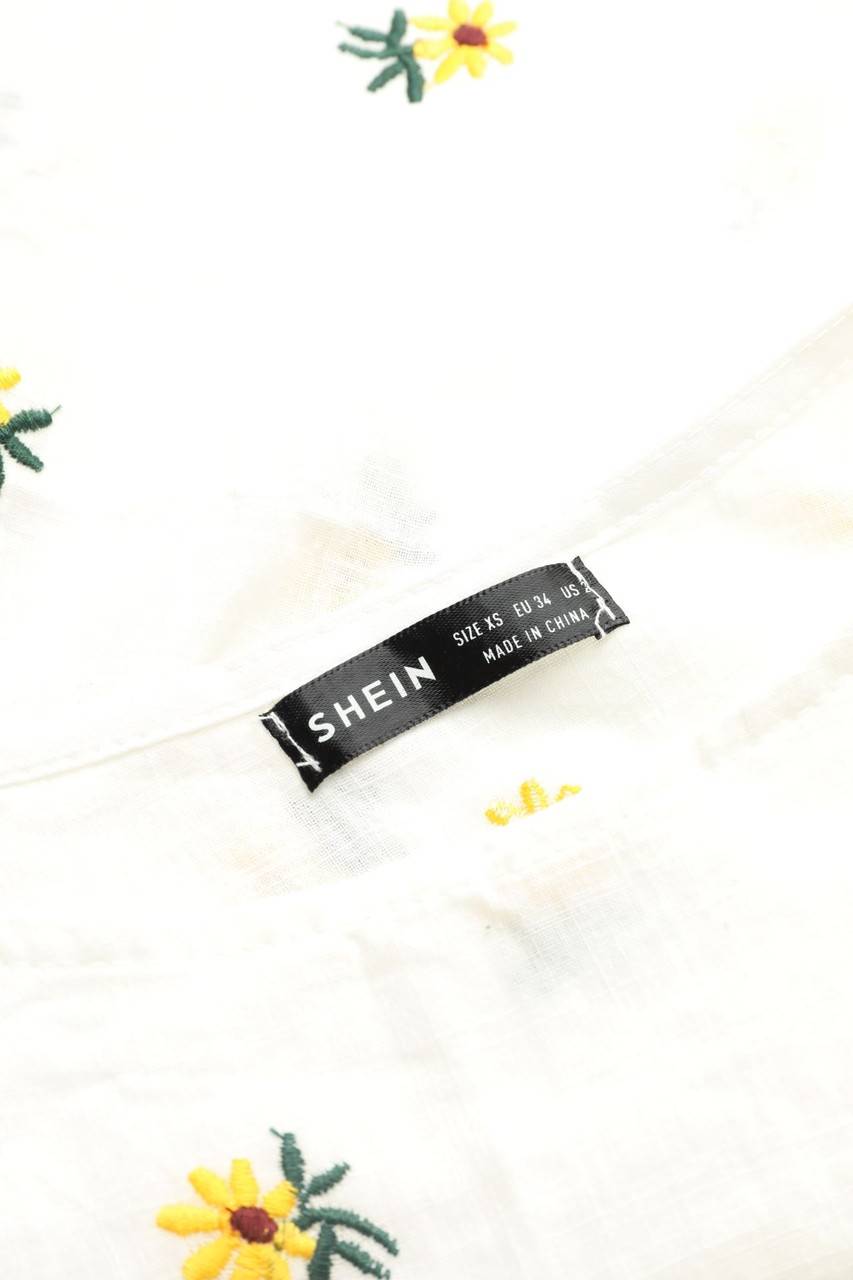Carou SHEIN Crop-Top mit Stickereien Flash Sale